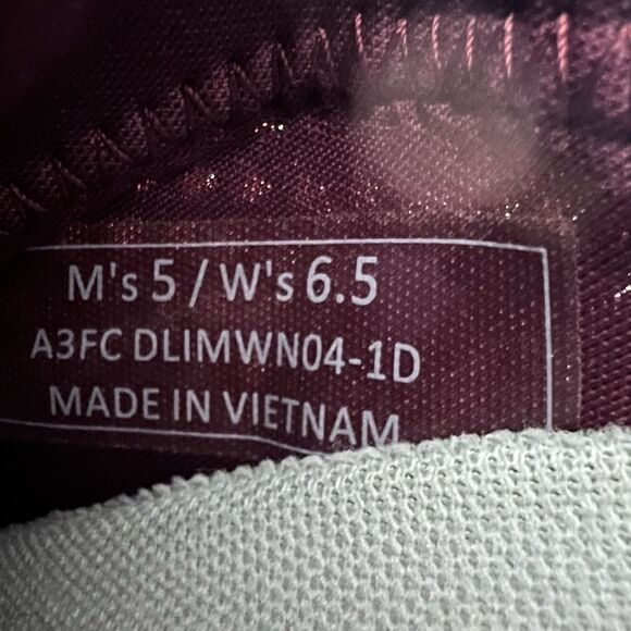 Kizik Lima Red Hands Free Lace Up Shoes Sneakers Women's Size 6.5 - Picture 8 of 9